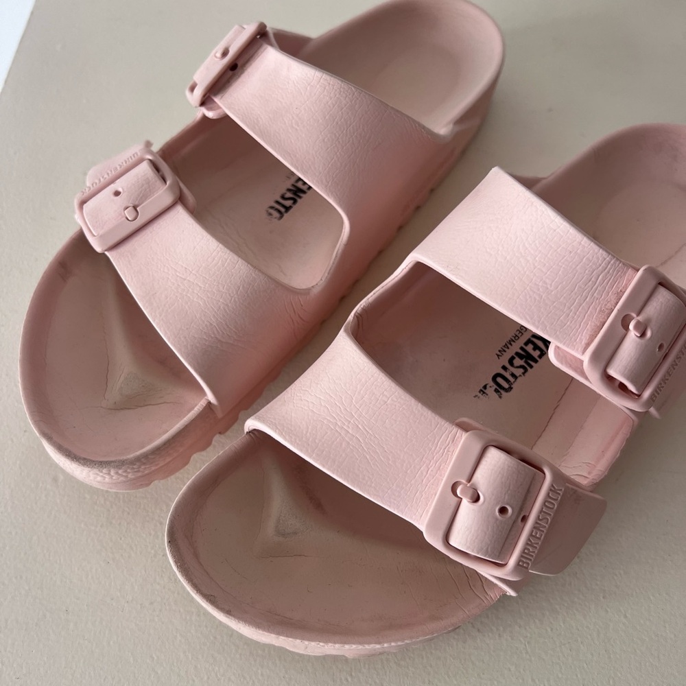 Birkenstock Light Pink Double Strap Sandals 38 or 7 - Picture 5 of 6